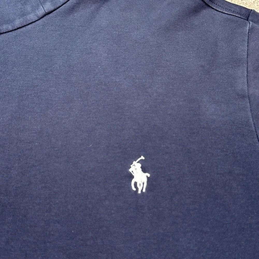 Polo by Ralph Lauren Men's XXL Pullover‎ Quarter Zip Long Sleeve Navy Blue Shirt